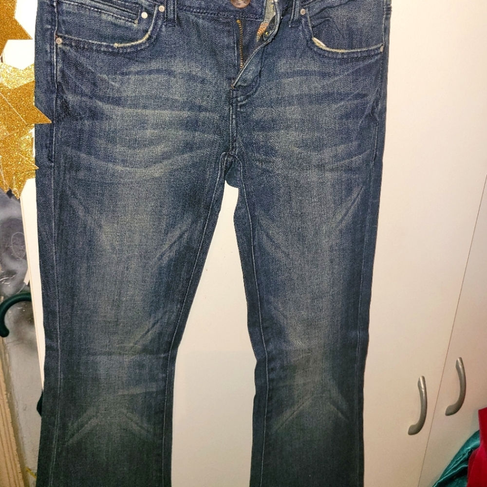 DKNY TIME SQUARE BOOT CUT BELL BOTTOM JEANS